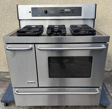 Kenmore Elite Dual Fuel Range - 40”, 5 Burners, 2 Electric Ovens, Gas Cooktop