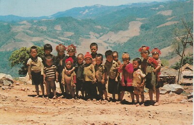 AK Thai hill tribe (Ekoh) children, North Thailand