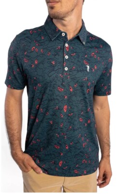 William Murray Golf Men's 25,000 BULBS POLO, NWT