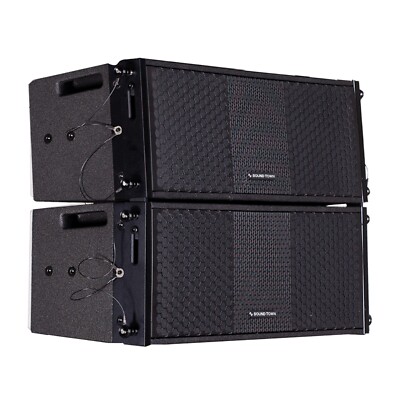 Sound Town 2x Dual 8'' 700W Passive Line Array Speakers ZETHUS-208BV2-PAIR
