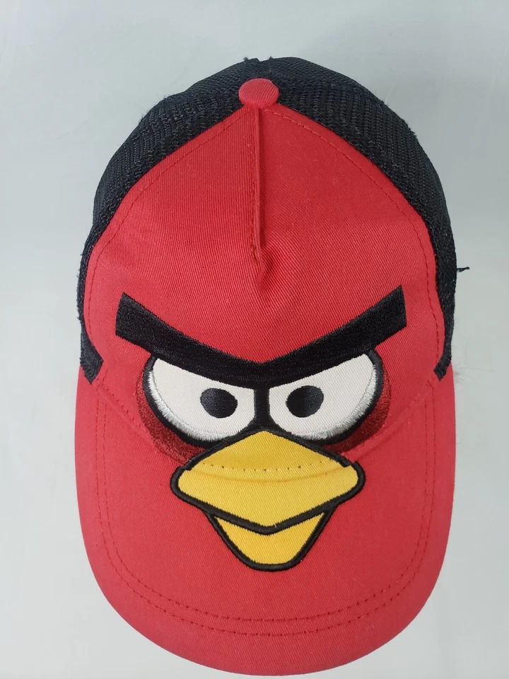 Angry Birds Sombrero Rojo y Negro, Gorra de Béisbol Divertido Juego Angry Birds, Oink Oink Foto 2 de 4