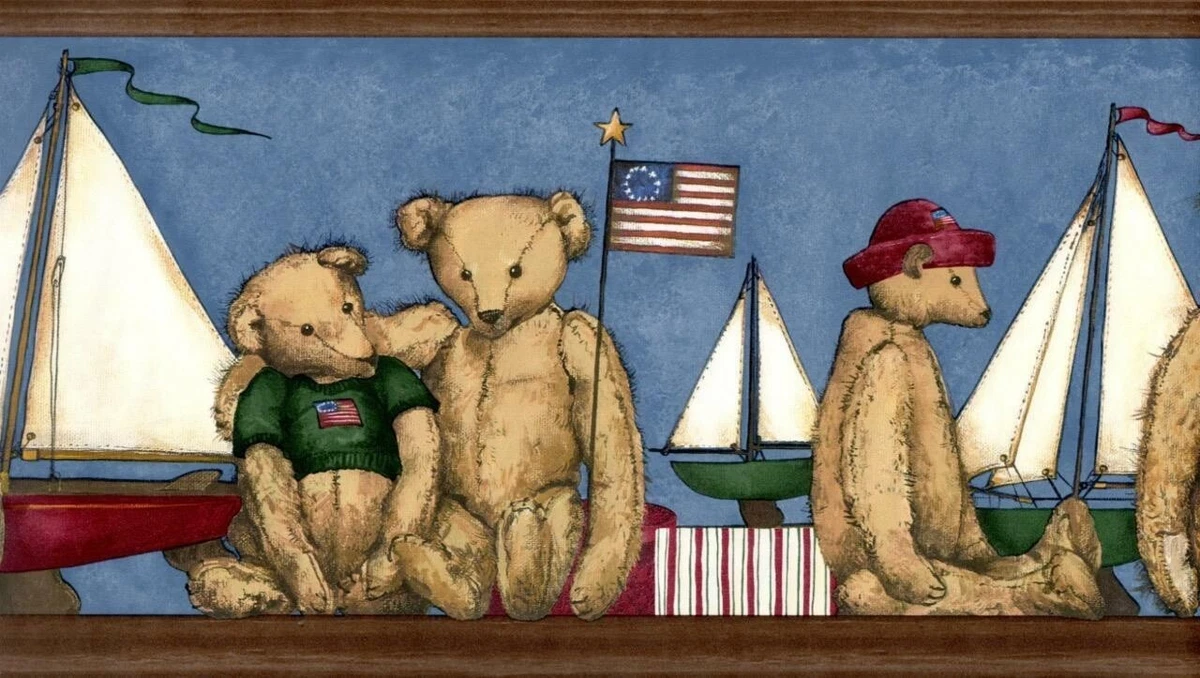 Teddy Bear Wallpaper Border Borders for sale | eBay