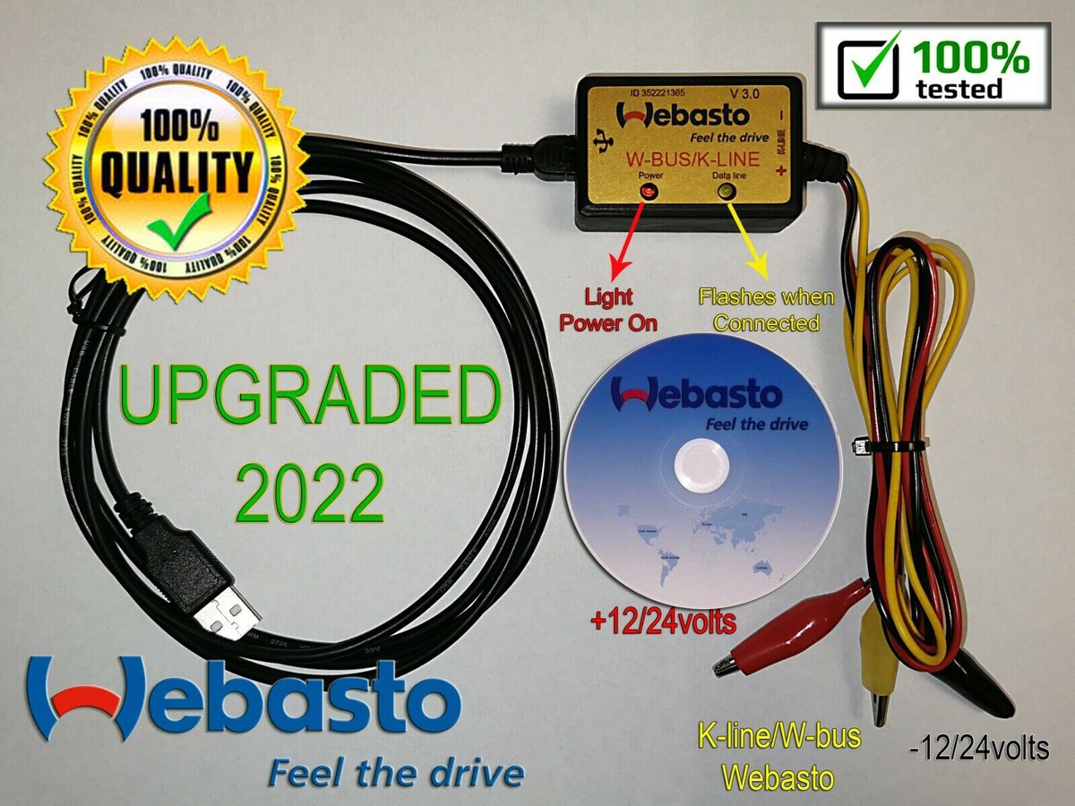 WEBASTO v3.0 USB INTERFACE DIAGNOSTIC CABLE HEATER Thermo Test E P Z C V  EVO | eBay