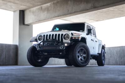 DV8 Offroad FBJL-07 Fits Jeep Wrangler JL & Gladiator JT FS-7 Mid-Width Winch Fr
