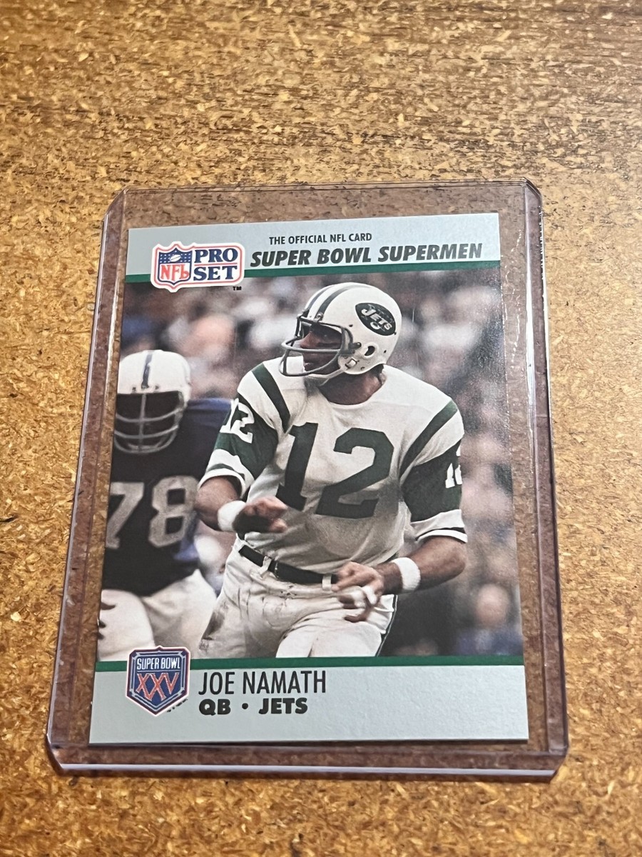 1990 Pro Set Football Super Bowl Supermen # 34 Joe Namath Jets | eBay