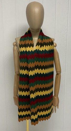 Colorful Zigzag Alpaca Blend Wrap Scarf green multicolor Novica from Peru - Picture 7 of 7
