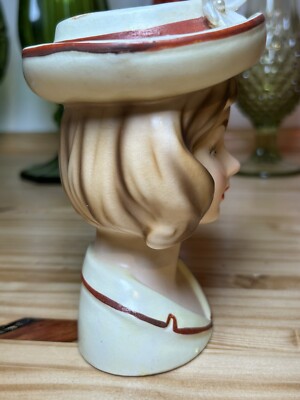 Relpo（レルポ）陶器　花瓶　貴婦人　日本製　ヘッドベース ヴィンテージ Relpo（レルポ）陶器 花瓶 貴婦人 日本製 ヘッドベース ヴィンテージ