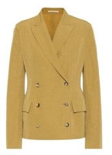 Golden Goose Deluxe Brand Angelina Linen Blend Double Breasted Blazer Jacket S