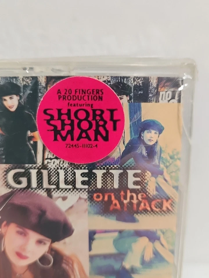 Gillette : On the attack Cassette NEW SEALED Featuring Short Short Man 1994 Rate - Imagem 3 de 4