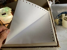 2600 CONTINUOUS FEED PAPER COMPUTER PRINTER FORM PRINT 8 9.5X11 DOT MATRIX WHITE