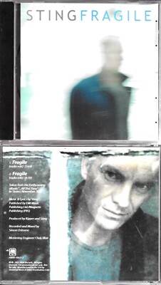 STING  Fragile  2 versions  promo CD single with PicCover
