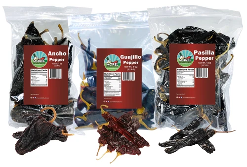 Dried Chile Peppers Variety Pack 12 oz Total 3 pack. Choose your variety.