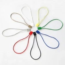 Hang Tag Nylon String Snap Lock Pin Loop Fasteners, 7", choose color & quantity