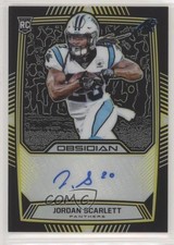 2019 Panini Obsidian Rookie Electric Etch Yellow 1/25 Jordan Scarlett Auto 0o0