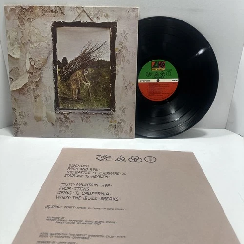 New ListingLed Zeppelin "IV Zoso"  LP Vinyl 1971 Atlantic 7208  Pecko Duck Porky  EX / EX
