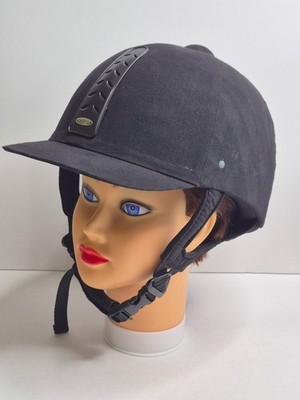 Horze HaloRider Black Riding Helmet Size 57 Equestrian Safety Hat