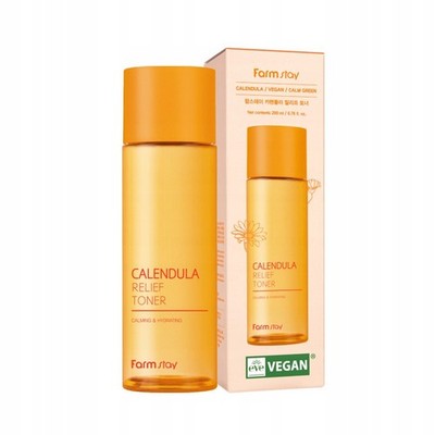 FARMSTAY Calendula Relief Feuchtigkeitsspendendes Gesichtswasser mit Ringelblume
