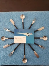 AIR FRANCE CONCORDE 12 PIECE CUTLERY SET RAYMOND LOEWY 4-FORKS 4-SPOONS 4-KNIVES