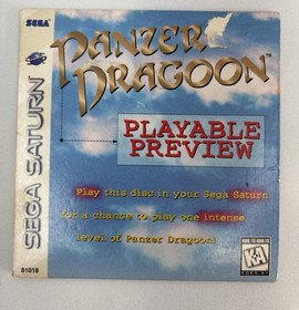 Panzer Dragoon SEGA Saturn Playable Preview In Original Sleeve-Tested Works