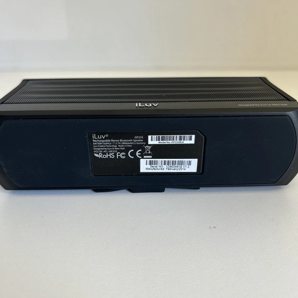 ILUV MOBIOUT ISP233 RECHARGEABLE SPLASH RESISTANT STEREO BLUETOOTH SPEAKER - Image 3 of 4