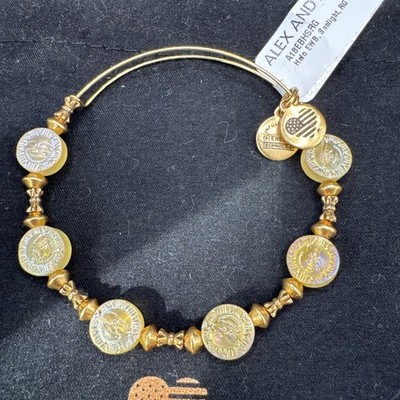 Alex and Ani Halo Sunlight Bracelet Rafaelian Gold NWT (fa4)
