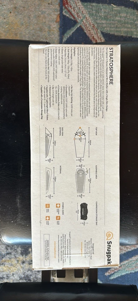 Snugpak | Stratosphere | Refugio | 1 Persona | 5000mm Exterior 100% Impermeable Foto 2 de 3