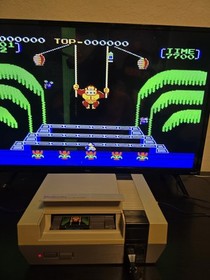 DONKEY KONG 3 cart for Nintendo NES (Nintendo, 1986) w/ instruction manual!