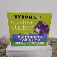 XYRON 250 Create A Sticker Permanent Adhesive Refill Cartridge New In Box