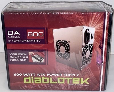 Diablotek DA Series 600-Watt ATX Power Supply PSDA600 Brand New