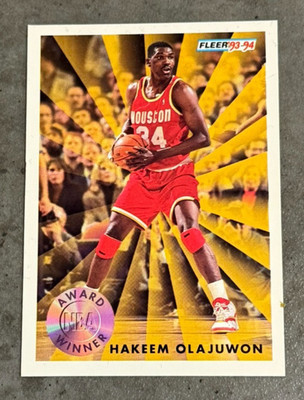 Hakeem Olajuwon Fleer Award Winner 1993 #230