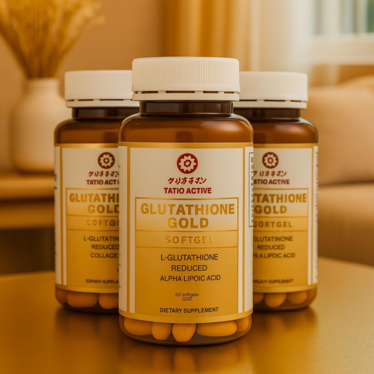 Tatiomax Made in Japan Advanced Gold Glutathione Capsules - 3 Bottles