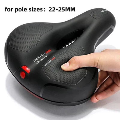 Super Soft Comfy Gel Big Bum Bike Saddle Seat Mountain MTB Sport Road Bicycle UK - Image 1 of 4
