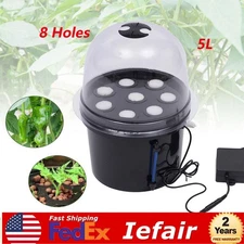 Hydroponics Seedling & Cloning System Aeroponic Propagation Kit 8 Plant Sites PP