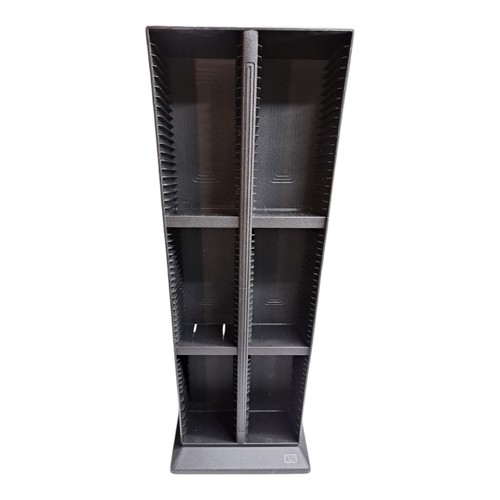 Vintage Alpha Fellowes 120 CD Twin Tower Storage Gaming Rack Black | eBay