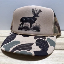 The Deer Hunter Trucker Hat Summer Adjustable Camouflage SnapBack Hunting Hat