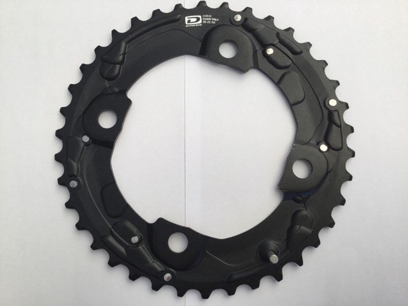 Shimano chainring 38T Double Deore SLX XT HGX 10 speed 4 bolt 104mm PCD