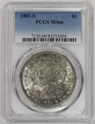 1881-S $1 Morgan Silver Dollar PCGS MS66 Colorful Toning