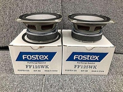 FOSTEX FF125WK Full-Range Speaker Units Pair Working & Tested JP