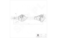Skv Antriebswelle Vorne Links FüR Audi A3 Seat Leon Skoda Vw 96-06 8L0407451X