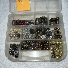 Jewelry Craft Beads Over 1.5 Lbs With Sorting Container