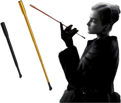 2 Pieces Audrey Style Vintage Extendable Cigarette Holder,Vintage Metal Long 