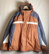 Columbia Mountain Jacket Men XL Insulated Ski Parka Hooded Winter Coat Vintage
