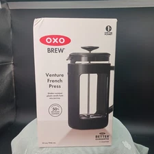 OXO Brew Coffee Maker Venture French Press BPA Free 32oz, New In Box