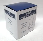 (BOX OF 6 NEW) ULINE Stainless Steel 2.5" Shackle Keyed Alike Padlocks H-9836