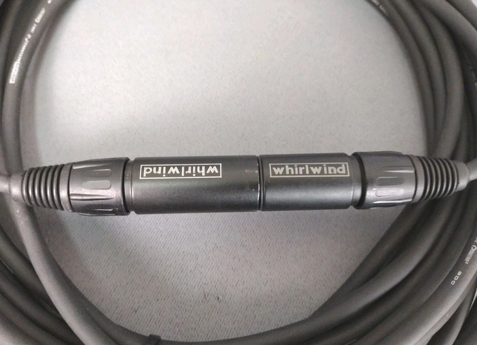 Cable de micrófono inalámbrico Whirlwind 30 pies XLR-Macho a XLR-Hembra +2 Low-Z Foto 2 de 4