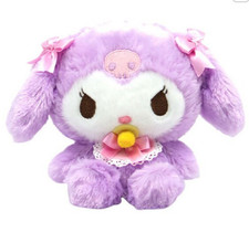 Kuromi Baby Series Plush Doll Pacifier Fuwakuta Purple Fluffy Sanrio 7"H Japan
