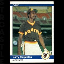 1984 Fleer - Garry Templeton #314 San Diego Padres ⚾ Baseball Card