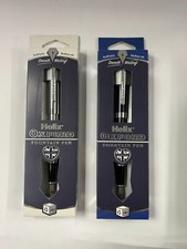 Helix Oxford Fountain Pen Blue Ink,sold as single please specify silver or blue.