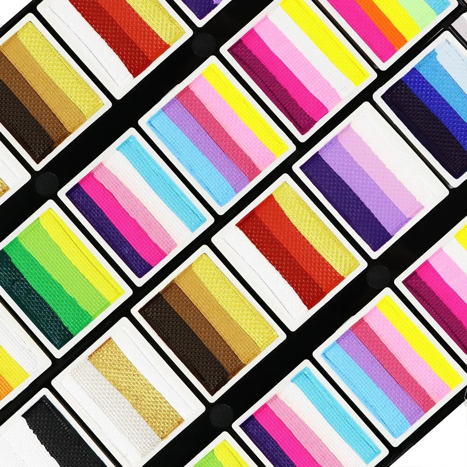 Kit de Pintura Facial Bowitzki Nuevos Colores Pasteles Divididos para Niños PARA 100+Pintura Rostro Foto 2 de 4