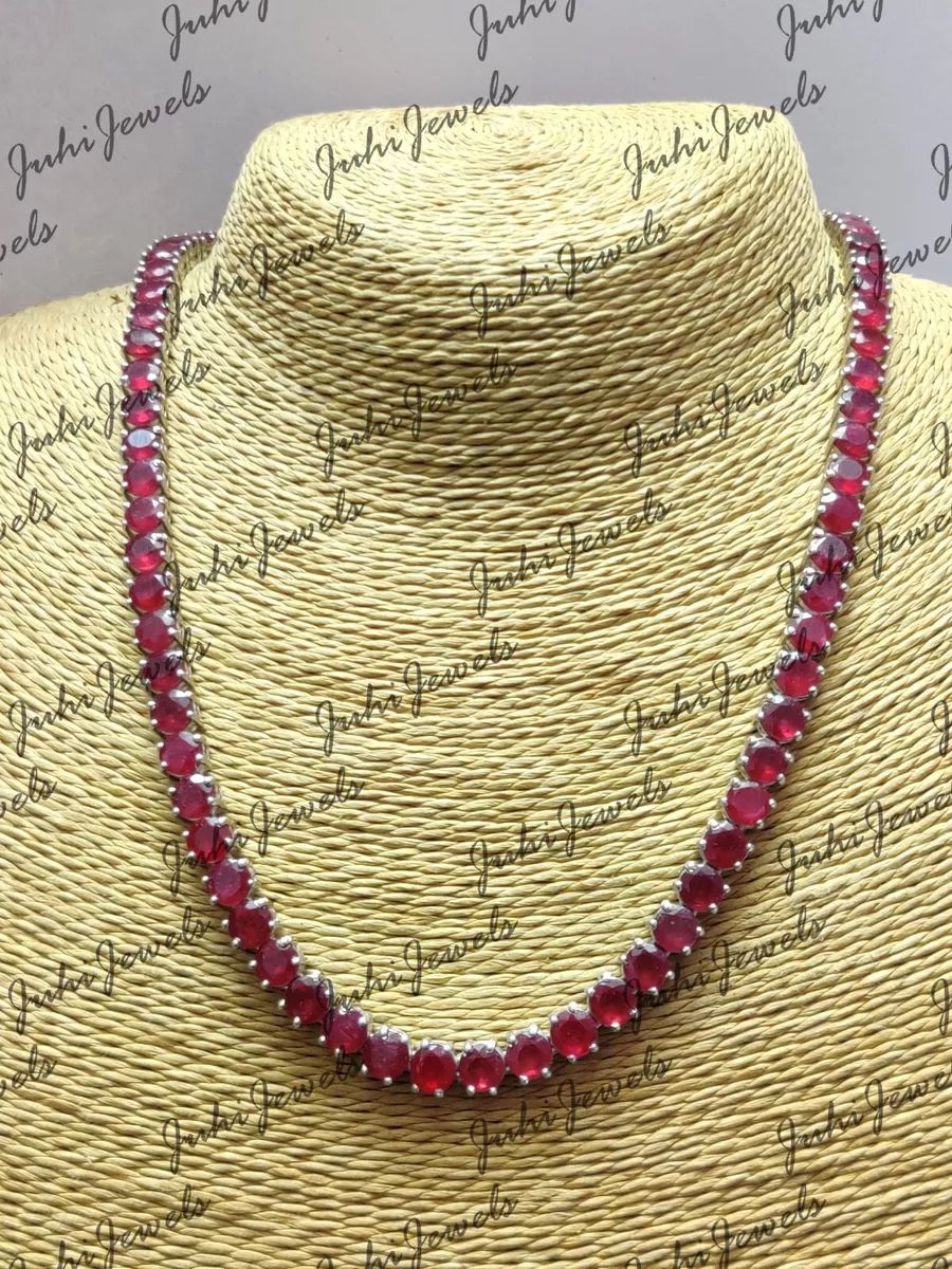 Real ruby hotsell necklace mens